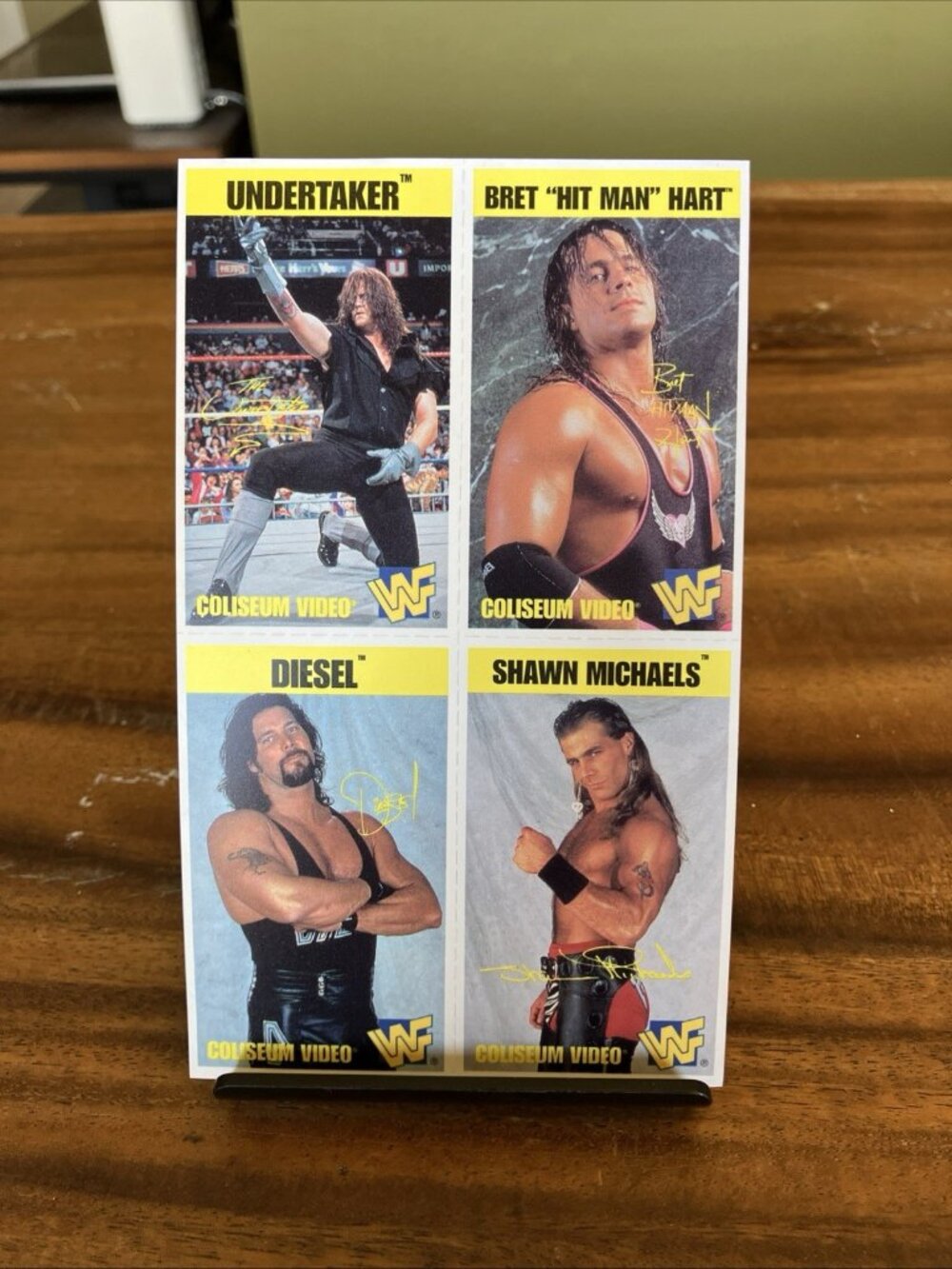 Vintage WWF Promo Collectable Coliseum Video Bret Hart Undertaker